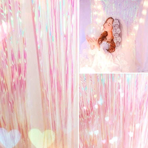 Mermaid Shine hanging Party Cutouts Iridescent Foil Birthday party Hangers